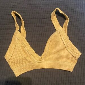Free People Nude Textured Bralette